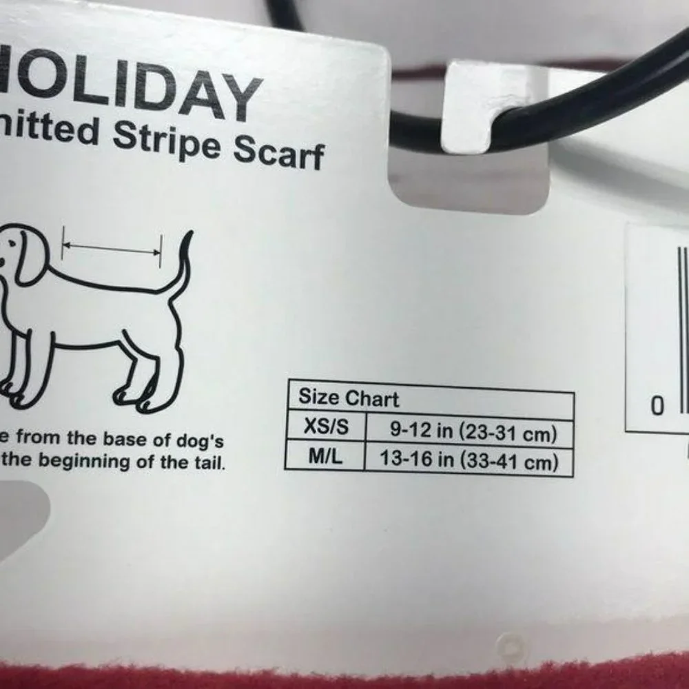 Fetch wear Knitted Stripe Dog‎ winter wear Scarf